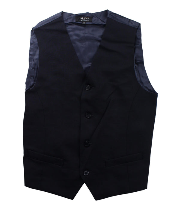 A Blue Suit Vests from Harrods in size 13Y for boy. (Front View)