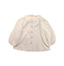 A White Long Sleeve Tops from Les Enfantines in size 3T for girl. (Back View)