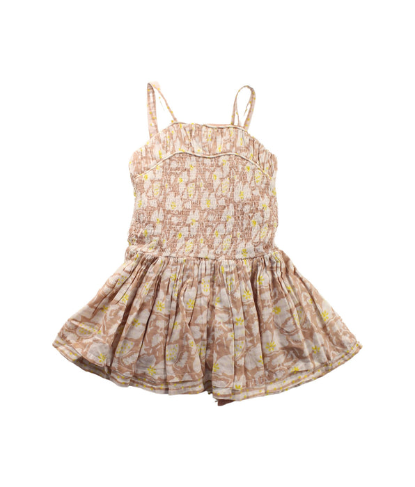 A Brown Sleeveless Dresses from Stella McCartney in size 4T for girl. (Front View)