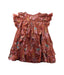 A Brown Short Sleeve Dresses from Velveteen in size 3T for girl. (Front View)