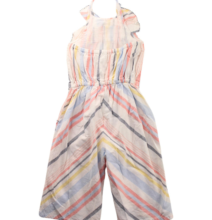 A White Sleeveless Jumpsuits from Velveteen in size 3T for girl. (Back View)