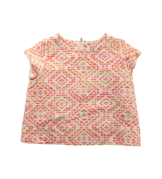 A White Short Sleeve Tops from Bonpoint in size 3T for girl. (Front View)