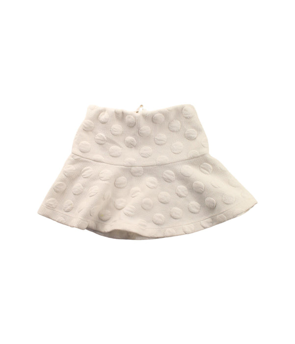 A White Short Skirts from Seed in size 2T for girl. (Front View)