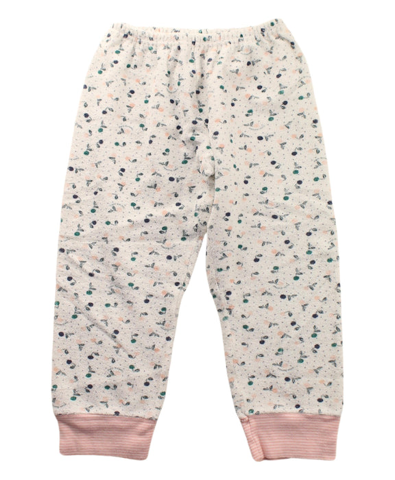 A White Pants Sets from Petit Bateau in size 3T for girl. (Back View)