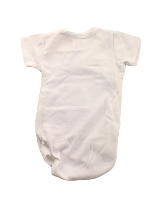 A White Short Sleeve Bodysuits from Chicco in size 0-3M for boy. (Back View)