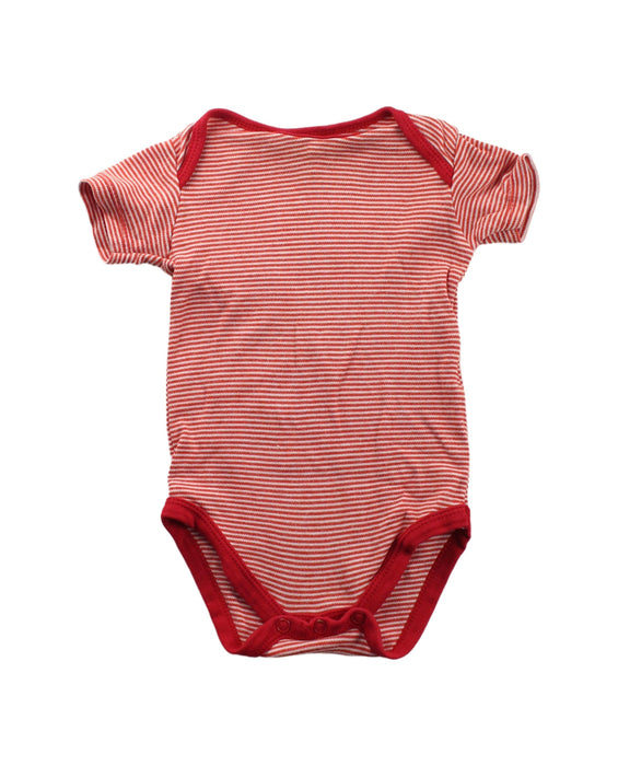 A Red Short Sleeve Bodysuits from Mamas & Papas in size 3-6M for boy. (Front View)