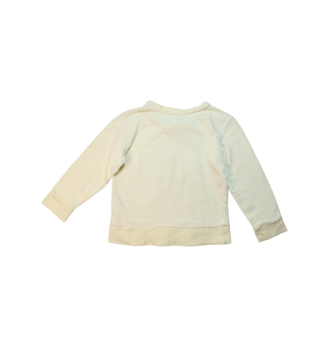 A Beige Crewneck Sweatshirts from Seed in size 6T for girl. (Back View)