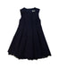 A Navy Sleeveless Dresses from I Pinco Pallino in size 4T for girl. (Front View)