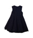 A Navy Sleeveless Dresses from I Pinco Pallino in size 4T for girl. (Back View)