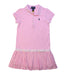 A Pink Short Sleeve Dresses from Polo Ralph Lauren in size 5T for girl. (Front View)