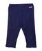 A Navy Leggings from Miki House in size 4T for girl. (Front View)