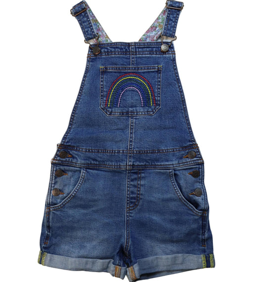 A Blue Overall Shorts from Boden in size 9Y for girl. (Front View)