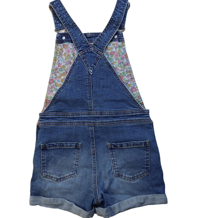 A Blue Overall Shorts from Boden in size 9Y for girl. (Back View)