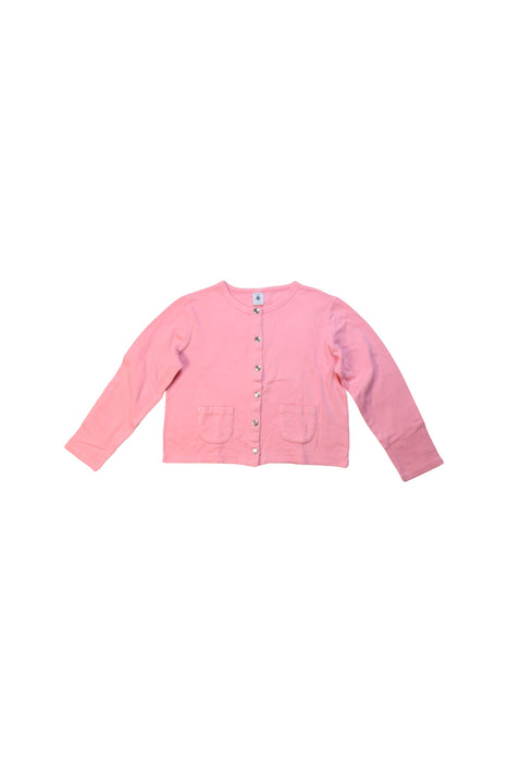 A Pink Cardigans from Petit Bateau in size 8Y for girl. (Front View)