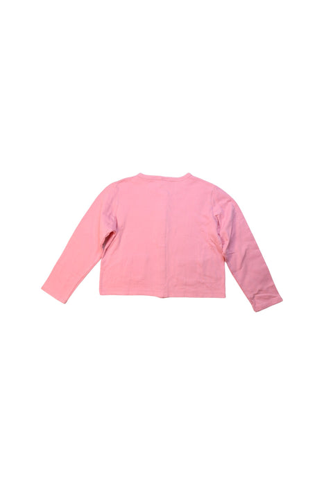 A Pink Cardigans from Petit Bateau in size 8Y for girl. (Back View)