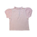 A Pink Short Sleeve Tops from Janie & Jack in size 12Y for girl. (Front View)