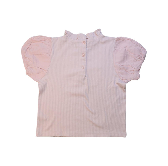 A Pink Short Sleeve Tops from Janie & Jack in size 12Y for girl. (Back View)