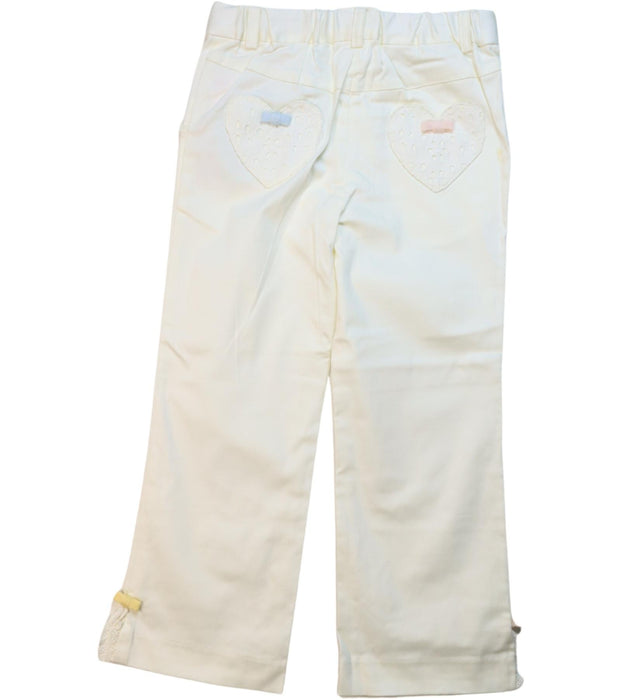 A White Casual Pants from Nicholas & Bears in size 4T for girl. (Back View)