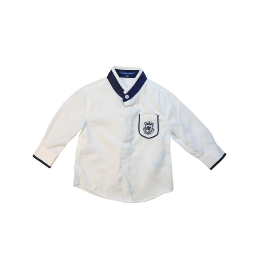 A White Long Sleeve Shirts from Nicholas & Bears in size 6-12M for boy. (Front View)