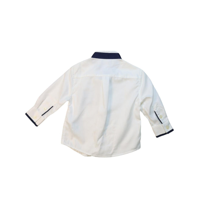 A White Long Sleeve Shirts from Nicholas & Bears in size 6-12M for boy. (Back View)