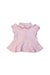 A Pink Short Sleeve Polos from Ralph Lauren in size 3-6M for girl. (Front View)