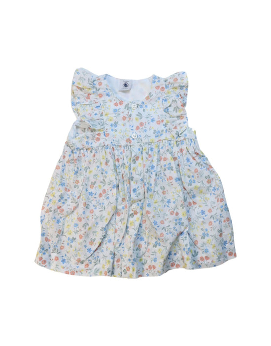 A Multicolour Sleeveless Dresses from Petit Bateau in size 3-6M for girl. (Front View)