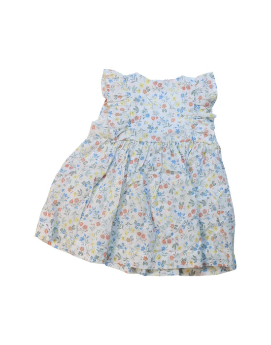 A Multicolour Sleeveless Dresses from Petit Bateau in size 3-6M for girl. (Back View)