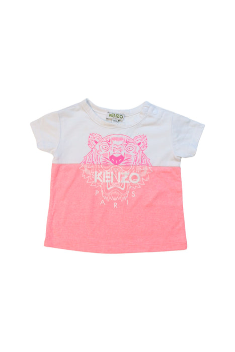 A White Short Sleeve T Shirts from Kenzo in size 3-6M for girl. (Front View)