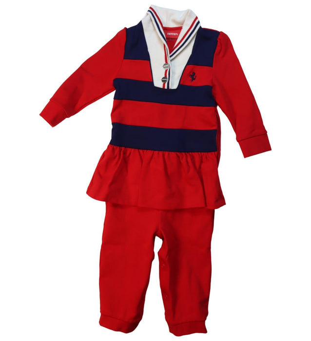 A Multicolour Long Sleeve Jumpsuits from Ferrari in size 6-12M for girl. (Front View)