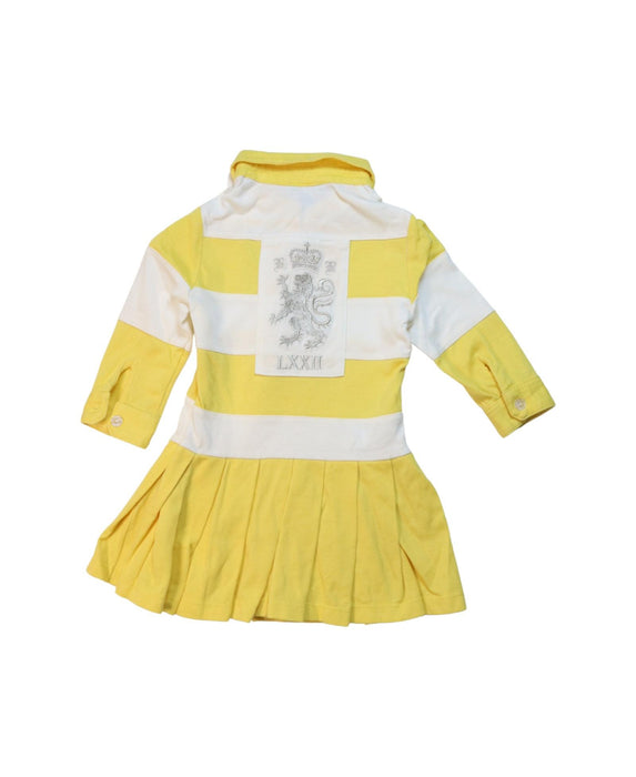 A Yellow Long Sleeve Dresses from Nicholas & Bears in size 12-18M for girl. (Back View)