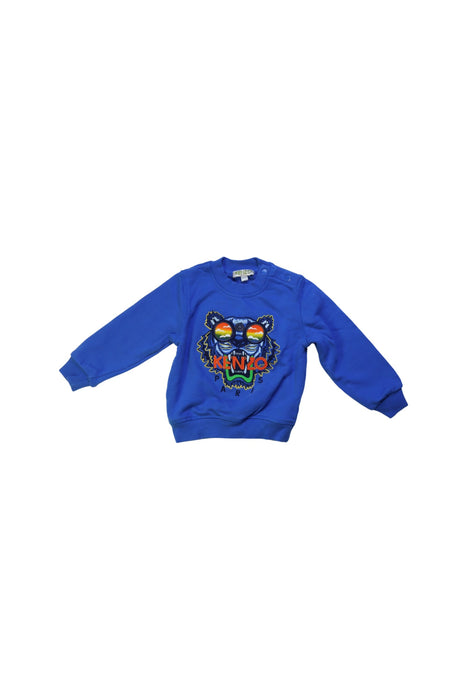 A Blue Crewneck Sweatshirts from Kenzo in size 12-18M for boy. (Front View)