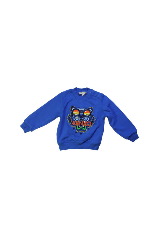 A Blue Crewneck Sweatshirts from Kenzo in size 12-18M for boy. (Front View)