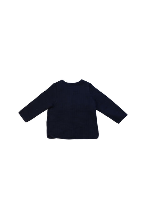 A Navy Cardigans from Petit Bateau in size 6-12M for neutral. (Back View)