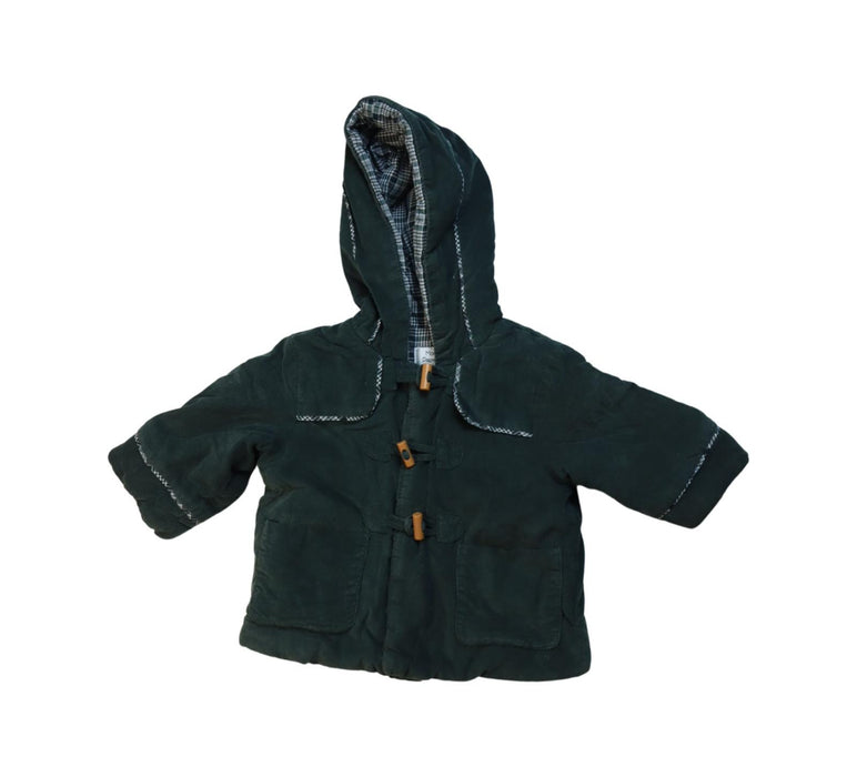 A Green Coats from Jacadi in size 3-6M for boy. (Front View)