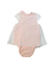 A Multicolour Short Sleeve Bodysuits from Kingkow in size 3-6M for girl. (Back View)