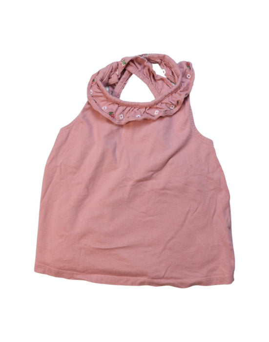 A Pink Sleeveless Tops from Boden in size 7Y for girl. (Front View)