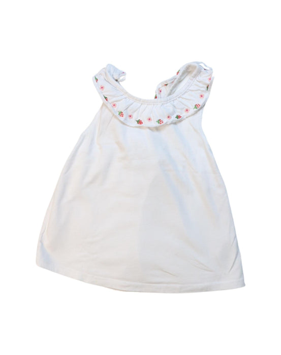 A White Sleeveless Tops from Boden in size 7Y for girl. (Front View)