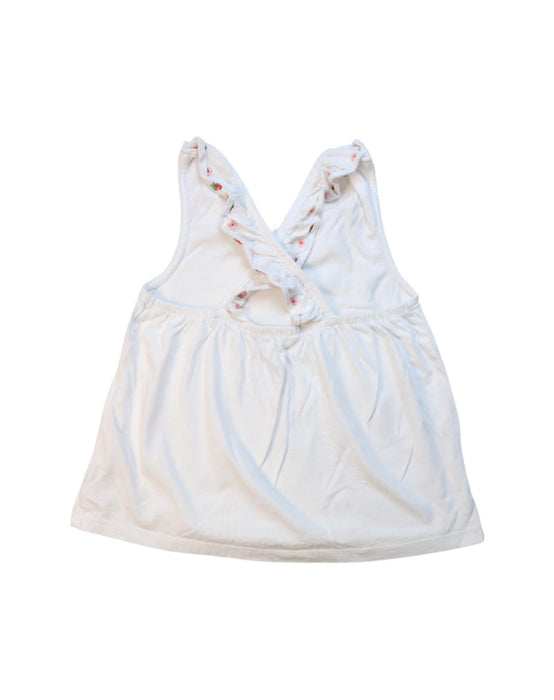 A White Sleeveless Tops from Boden in size 7Y for girl. (Back View)