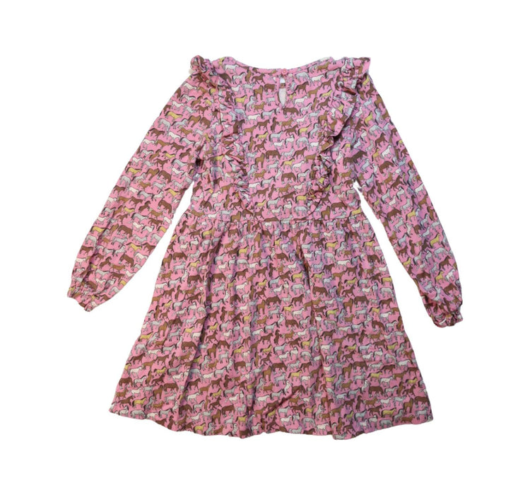 A Multicolour Long Sleeve Dresses from Boden in size 8Y for girl. (Back View)