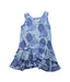 A Blue Sleeveless Dresses from Mini Rodini in size 3T for girl. (Back View)