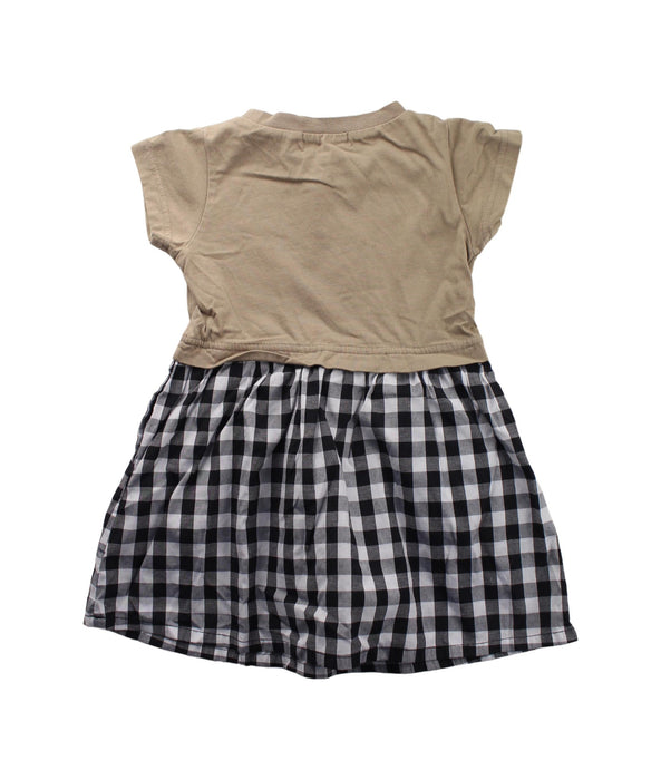 A Brown Short Sleeve Dresses from X-girl in size 2T for girl. (Back View)