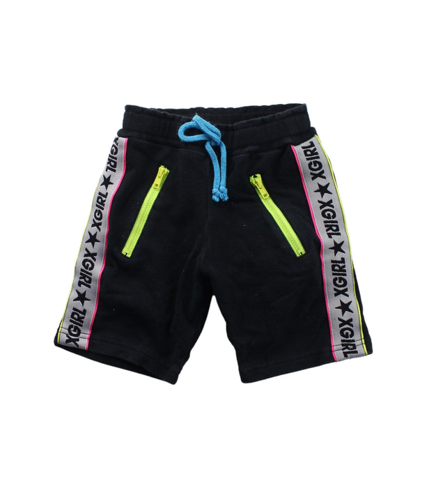 A Black Shorts from X-girl in size 12-18M for boy. (Front View)