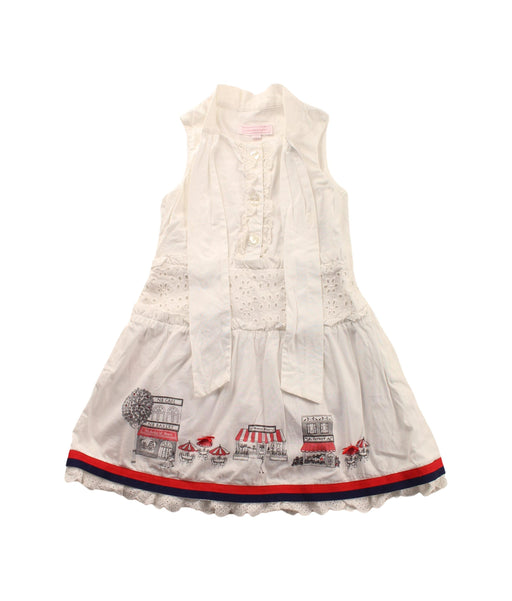 A White Sleeveless Dresses from Nicholas & Bears in size 12-18M for girl. (Front View)