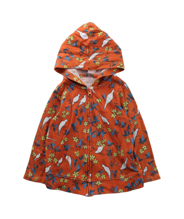 A Orange Zippered Sweatshirts from Apple Park in size 18-24M for girl. (Front View)