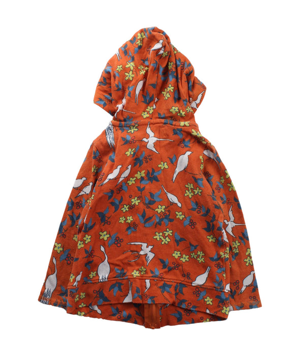 A Orange Zippered Sweatshirts from Apple Park in size 18-24M for girl. (Back View)