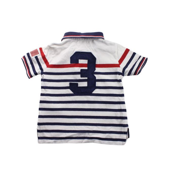 A White Short Sleeve Polos from Ralph Lauren in size 12-18M for boy. (Back View)