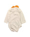 A White Long Sleeve Bodysuits from DPAM in size 6-12M for girl. (Back View)