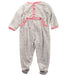 A White Onesies from Petit Bateau in size 6-12M for girl. (Back View)