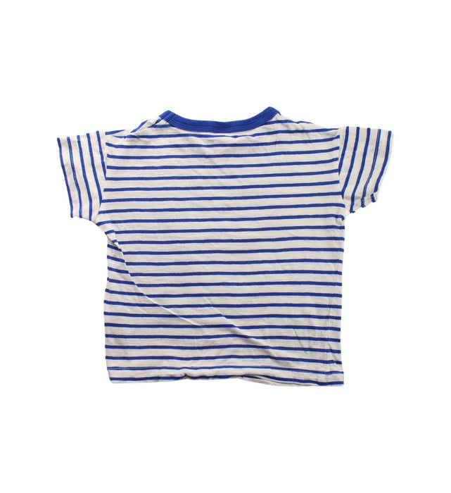 A Blue Short Sleeve T Shirts from Petit Bateau in size 3T for boy. (Back View)