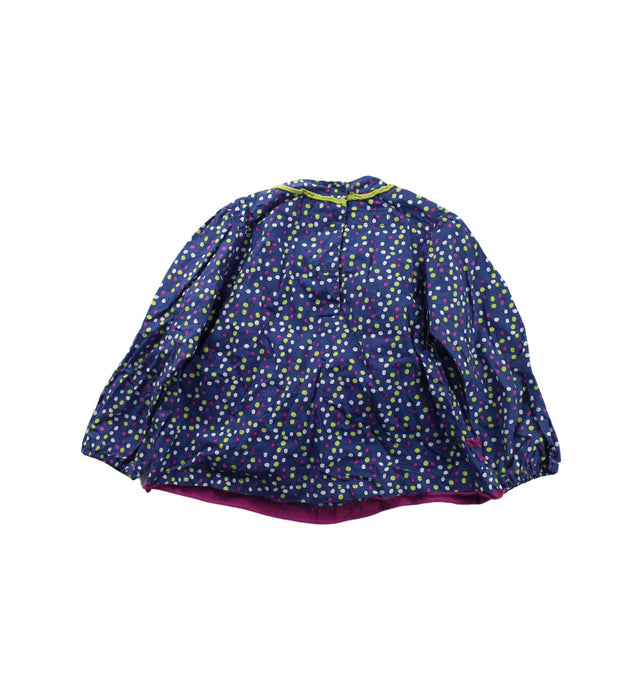 A Blue Long Sleeve Tops from La Compagnie des Petits in size 2T for girl. (Back View)